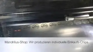 Laserdruck: produzieren individueller Einkaufs-Chips