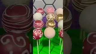 Assorted Cake Pops Design #cakepops#assorteddesign #babyshowercakepops#favors #ediblefavors
