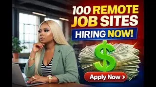 100 REMOTE JOBS SITES HIRING NOW! #viral #viralvideo #video