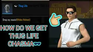 how to get thug life glasses in free fire//thug life chasma🕶 kaise milta hai free fire mein🤔