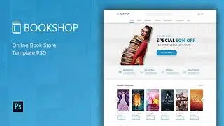 Bookshop - Online Book Store Template PSD | Themeforest Website Templates and Themes