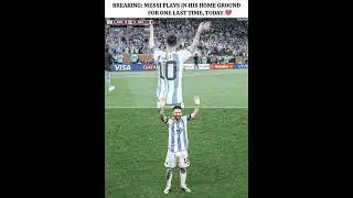 One Last dance at home 💔🥹 #football #lionelmessi #messi #argentina #footballshorts #viral#barca#edit