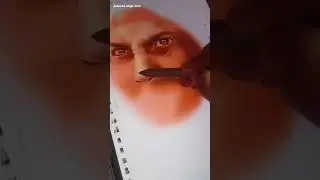 Digital art BTS sunny Deol #drawing #portrait #border2 #sketch #painting #shorts #anusreesingharts