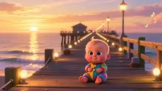 Ocean Pier Fun With Baby | Sunny Beach Song for Kids | Seaside Adventure Nursery Rhyme 🌊