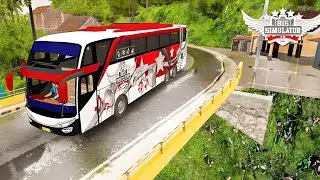 BUS SIMULATOR INDONESIA | RAIN 🌧️ | COOL WEATHER ☁️ | #indonesia_bus_driving