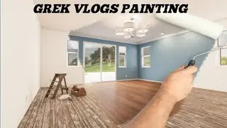 Color🎨 wall painting@Grekvlogs 