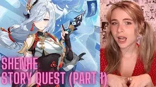 Meeting SHENHE Archon Quest Reaction/Playthrough | Animaechan Games