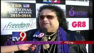 Bappi Lahiri on winning of Lifetime Achievement @ TSR-TV9 National Film Awards - TV9
