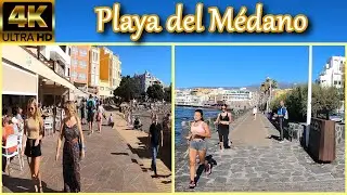 TENERIFE | Playa del M&eacute;dano ⛱️ [Promenade | Nov 2021] How it looks now? 🤔 | Walking Tour [4K]