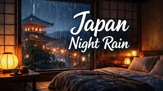 Japan Night Rain 🌧️ Cozy Room for Deep Sleep | 3 Hours | Around the World Series #1