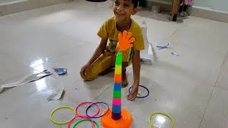 Ring Toss Game Challenge for Kids | Ring Throw Game Challenge | Badlapurkar #shorts