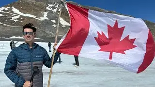 ATHABASCA: Uma das Maiores Geleiras do Mundo pode desaparecer 🥶 #canada #intercambio #meioambiente