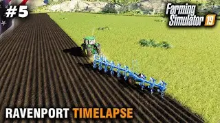 FS19 Timelapse Ravenport #5 Extending Our Field