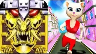 Temple Jungle Castle Run vs Princess Cat Lea Run