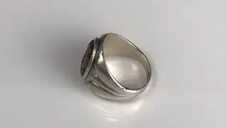 Elvis Presley's United States Army Insignia Sterling Silver Ring-Gifted to His Cousin Patsy Presley