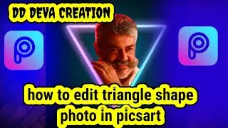 how to edit triangle shape photo in picsart
