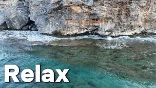 6 Hours Relaxing Ocean Waves 🌊 Rocky Coast & Calming Sounds for Sleep, Study, Meditation