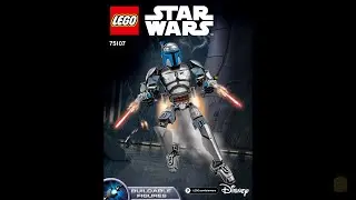 LEGO Star Wars 75107 - Complete Jango Fett Buildable Figure Instructions! (Step-by-Step Guide)