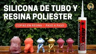 ¿Cómo hacer molde de SILICONA DE TUBO? /  y reproducciones de RESINA POLIÉSTER.