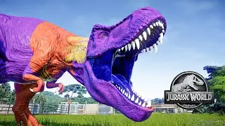Spiderman Indominus Rex, Iron Man, Captain America, Venom Dinosaur Battle - Jurassic World Evolution