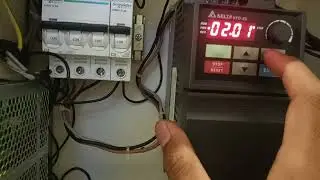 Cara setting parameter inverter Delta model VFDO15EL43 1.5 KW Dengan menggunakan motor 0.55kw