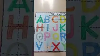 Pattern & Symmetry (English Alphabet) 🔤