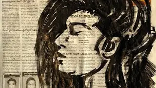Best Out of Waste | Newspaper Art | Ink Sketch