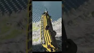 School Bus Vs Giant Lava Pit-BeamNG.Drive #beamng #shorts #beamngdrive #automobile #usa #viral