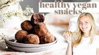 No Bake Healthy Vegan Snacks | Protein Packed, Gluten Free, Meal Prep Friendly!