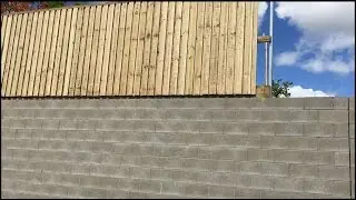 Acoustic Fence on 4m High Block Wall