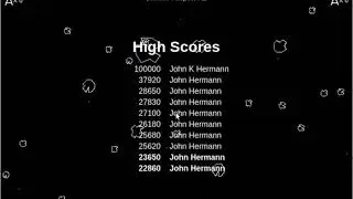 Version 2.0 - Atari-like Asteriods home-brew TCL/TK script.  Original game by Ed Logg of Atari.