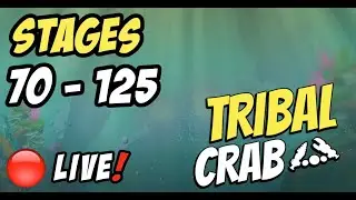 🔴 LIVE - TRIBAL CRAB MADNESS! Tribal Mega Crab 2023 | Stages 70-125 | Boom Beach