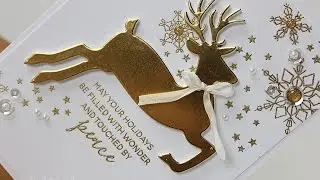 Essentials By Ellen Leaping Deer Holiday Card