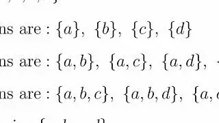 Discrete Mathematics - Counting Subsets of a Set: Combinations, part 1