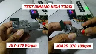 Dinamo high torsi 12V 90 RPM & 12V 100 RPM pake 5V apakah bisa ?  | JGY 370 & JGA25