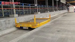 Customized Electrical Railway Turntable Transfer Cart,30 Tonne Remote Control Transfer Trolley