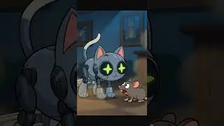He built a robot to catch a thief, but the ending will warm your heart. 🛠️🐭  | AI Cartoon