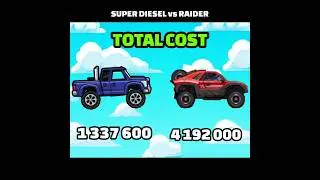 HILL CLIMB RACING 2 : RAIDER vs SUPER DIESEL