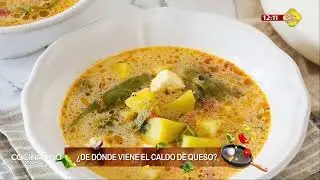Caldo de queso | Filete en salsa de tamarindo y chiltep&iacute;n | Bu&ntilde;uelos con pera y durazno