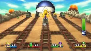 Mario Party 9 minigame: Chain Chomp Romp 60fps
