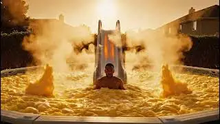 Which Pool Would You Slide Into? 🌊 ASMR Slow-Mo Satisfaction & Deep Relaxation
