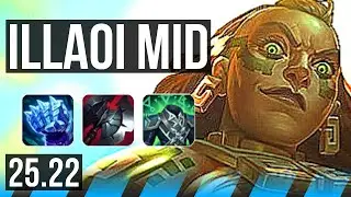 ILLAOI vs RENEKTON (MID) | 9k comeback, 66k DMG, 7 solo kills, 13/4/10 | EUW Master | 25.22