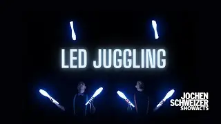 LED Juggling Performance by Jochen Schweizer Showacts