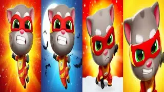 Talking Tom Hero Dash - New Ultra Outfits Heroes Revealed Vs Bosses Old Cages Broke - Tom Defeat ()