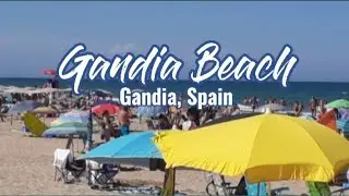 Exploring the beauty of Gandia Beach/ Sand sculptures/ Port of Gandia, Spain