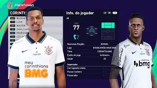 Editar Face Habilidades J&ocirc; Corinthians PES 2021 (Usando Copiar Base)