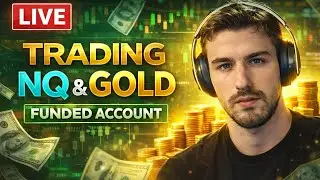 nq live trading + gold futures | funded account | january 14 2025