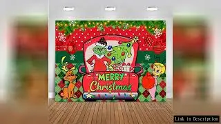 Cartoon G-Grinches Theme Kids Birthday Party Supplies Decorative Background Winter Christmas Party S