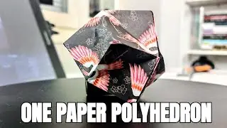 How to Make an Origami Stellate Octahedron from One Paper &ndash; A Stunning Polyhedron! ✨