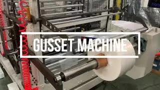 Automatic High Speed Vertical PE PP Film Two Side Twist Gusset Machine